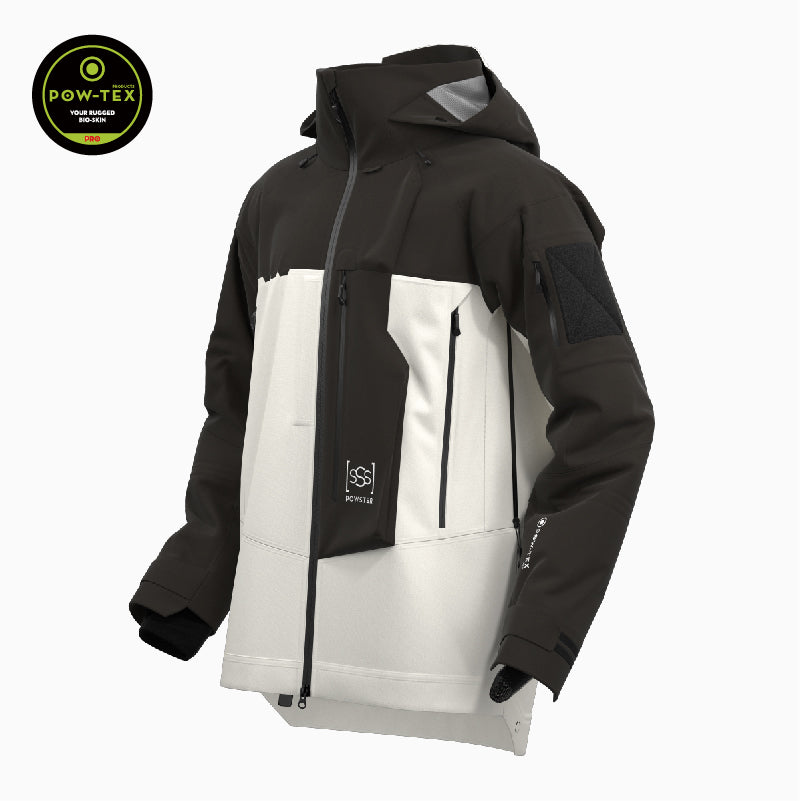 Powster Cruiser Black/White Ski Jacket Side
