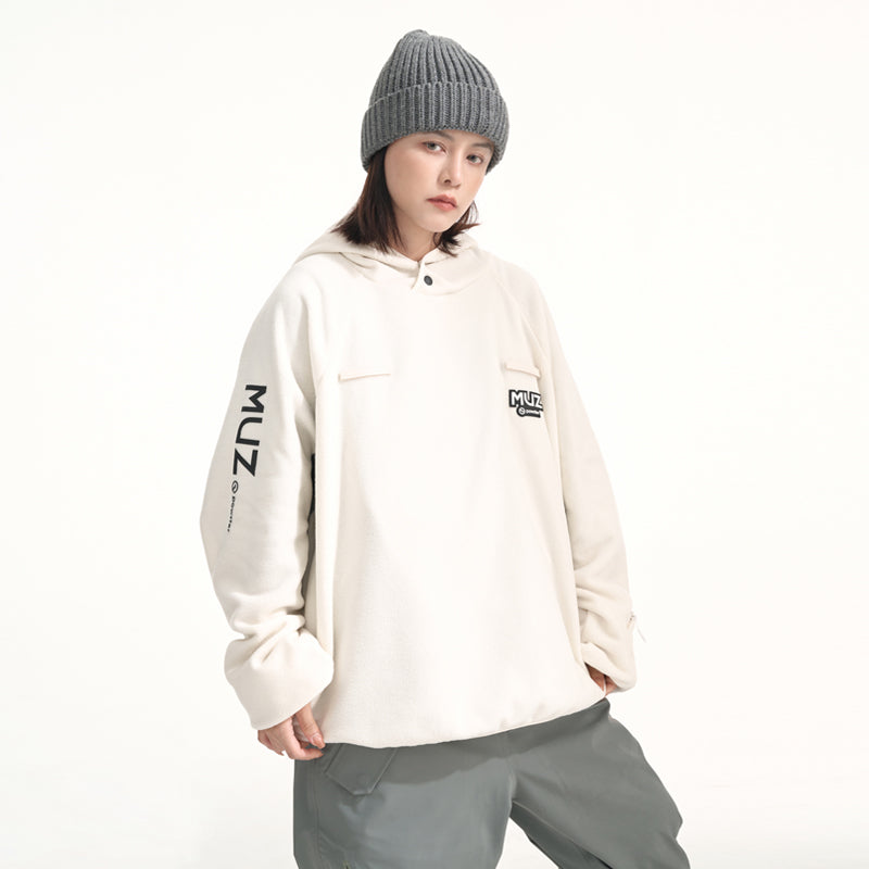 MUZ Polar Fleece Hooded Ski Sweatshirt