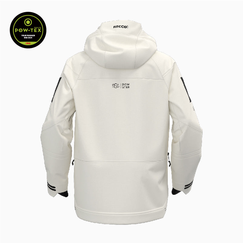 Powster Cruiser White Ski Jacket Back