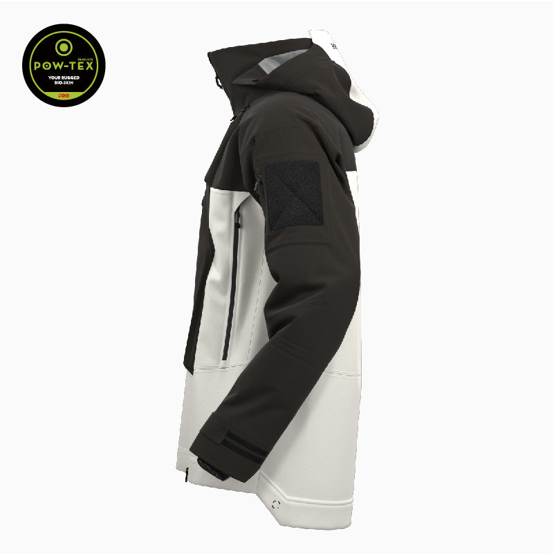 Powster Cruiser Black/White Ski Jacket Side