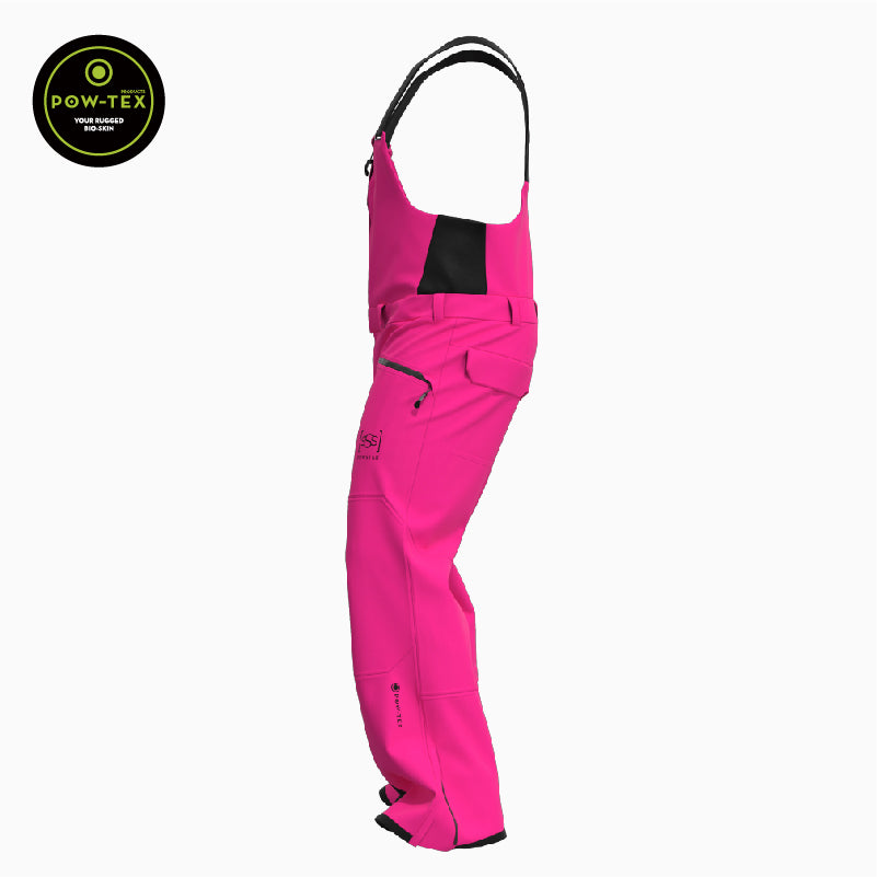 Vanguard Ski Bibs Mountains Pink and Black