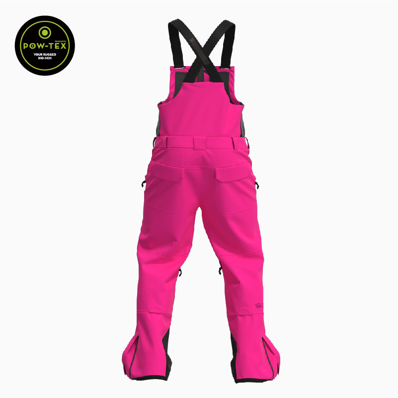 Vanguard Ski Bibs Mountains Pink and Black