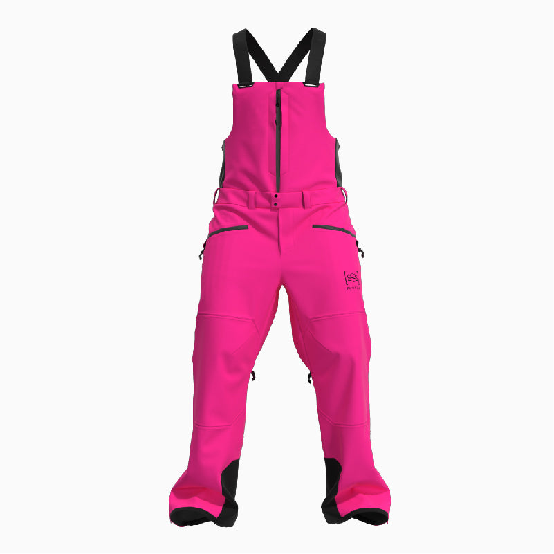 Vanguard Ski Bibs Mountains Pink and Black