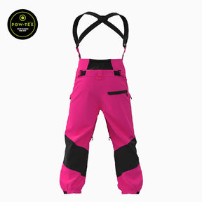 Explorer Ski Bibs Alpine Pink and Black
