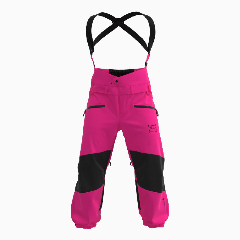 Explorer Ski Bibs Alpine Pink and Black