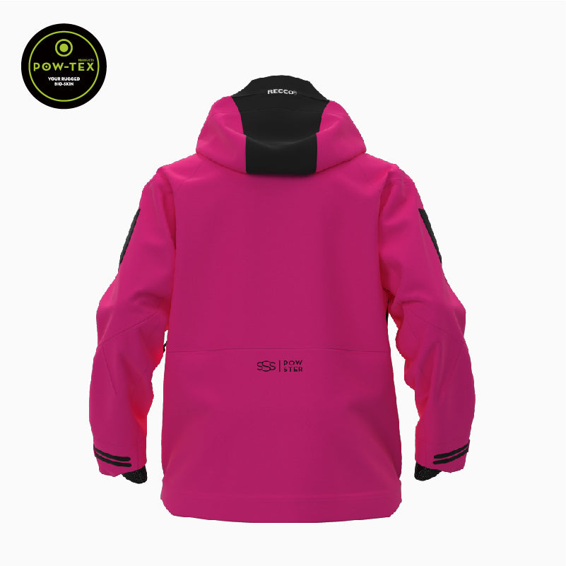 Powster Explorer Pink Ski Jacket Back