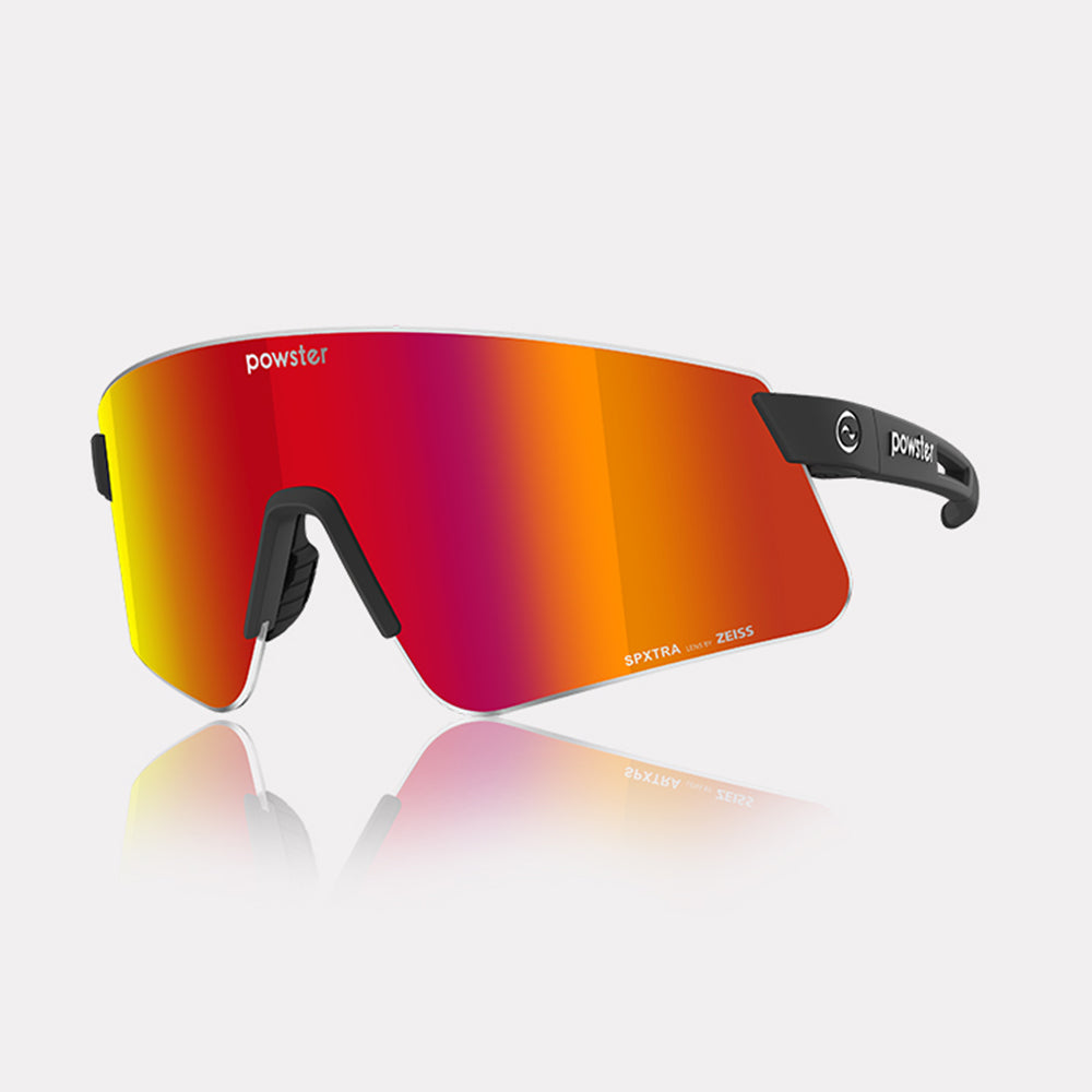 Powster Sonica Glaases Red Ion Black Frame