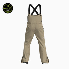 Cruiser Ski Bibs  Earth Dust Khaki and Black