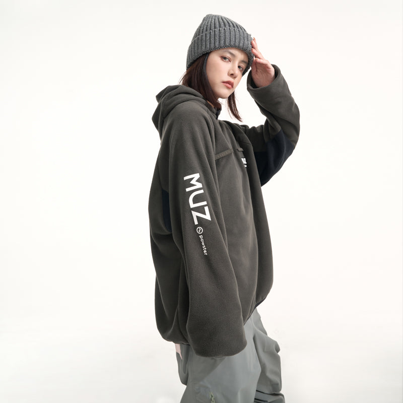 MUZ Polar Fleece Hooded Ski Sweatshirt